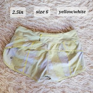 lululemon checkered speed up shorts